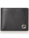 GG Interlocking Two Tone Half Wallet Black - GUCCI - BALAAN 3