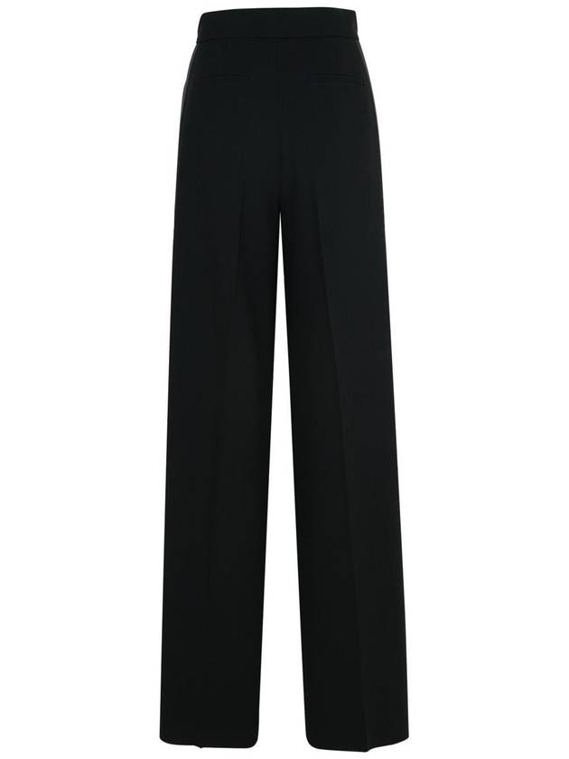 Max Mara 'Leccio' Black Triacetate Blend Pants - MAX MARA - BALAAN 3