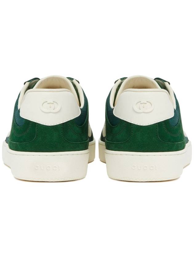 Interlocking G Suede Low-Top Sneakers Green - GUCCI - BALAAN 6