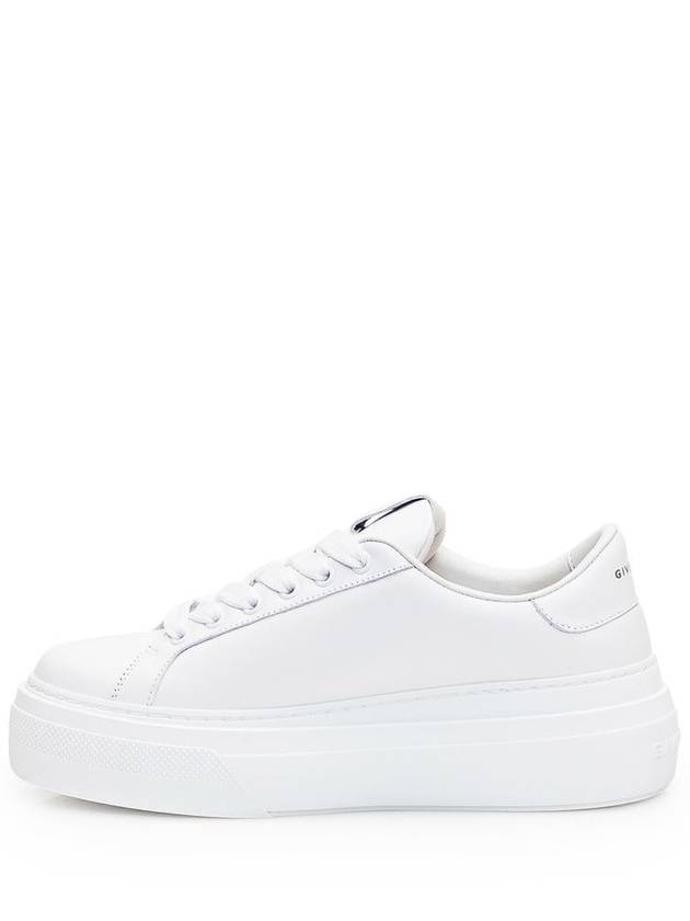 City Platform Leather Low Top Sneakers White - GIVENCHY - BALAAN 5