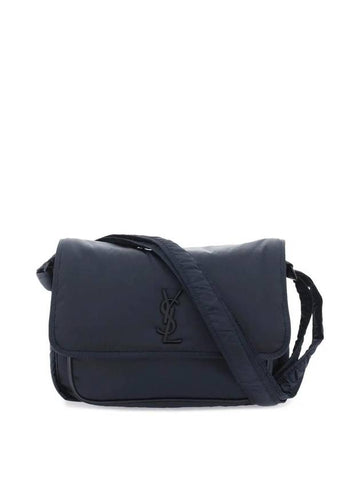 Niki Nylon Messenger Bag Blueberry - SAINT LAURENT - BALAAN 1