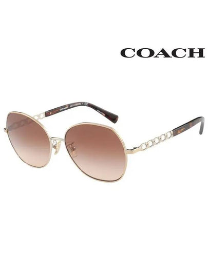 Sunglasses HC7112 9005 74 Round Metal Women s - COACH - BALAAN 2