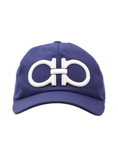 Gancini Logo Base Ball Cap Blue - SALVATORE FERRAGAMO - BALAAN 2