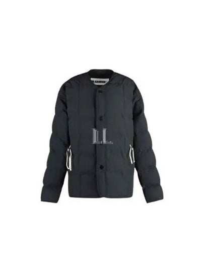 Round Neck Quilted Down Padded Jacket Black - JIL SANDER - BALAAN 2