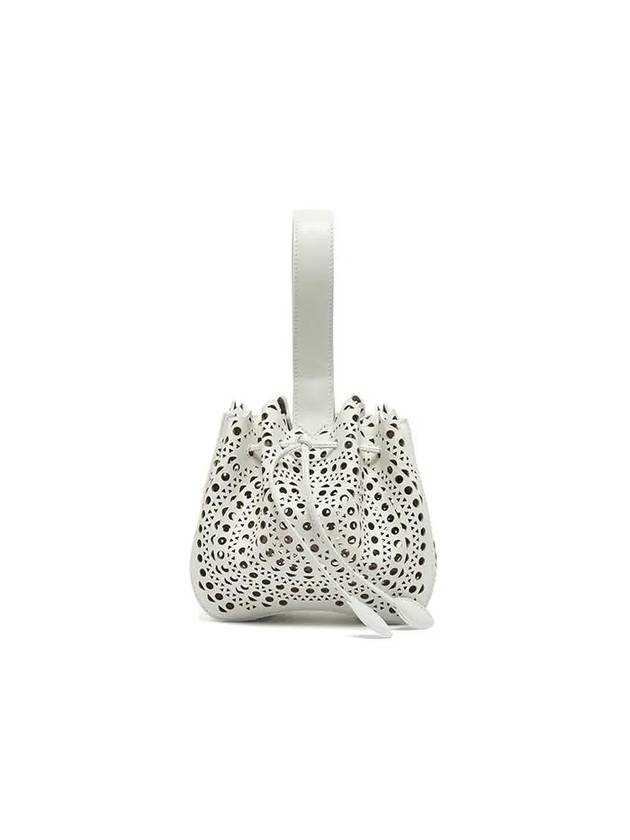 Rose Marie 16 Punching Bucket Bag White - ALAIA - BALAAN 2