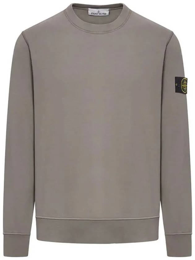 Wappen Patch Garment Dyed Sweatshirt Grey - STONE ISLAND - BALAAN 3