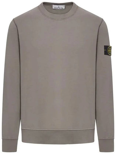 Wappen Patch Garment Dyed Sweatshirt Grey - STONE ISLAND - BALAAN 2