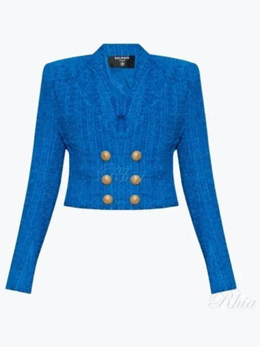 Button crop tweed jacket BF0SD075 - BALMAIN - BALAAN 1