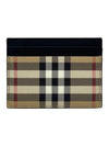 Men's Check Vintage Card Wallet Beige A7026 - BURBERRY - BALAAN 4