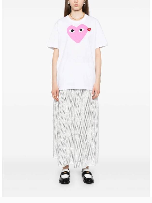 Cdg Play Big Heart Print Cotton T-Shirt, Size X-Large - COMME DES GARCONS PLAY - BALAAN 2