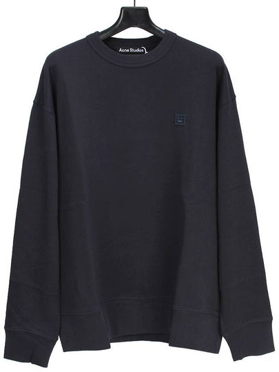 Face Patch Sweatshirt Navy - ACNE STUDIOS - BALAAN 2