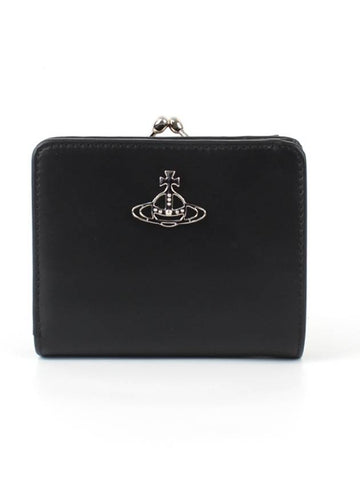 Smooth leather coin pocket wallet black 51010049 - VIVIENNE WESTWOOD - BALAAN 1