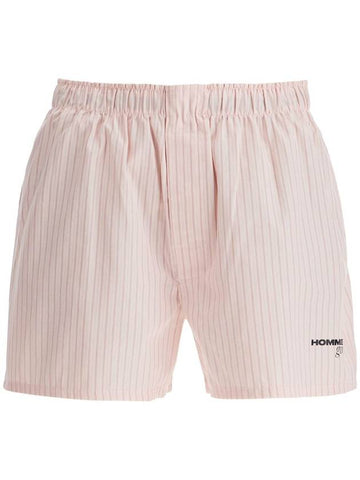 striped oxford shorts for men and - HOMMEGIRLS - BALAAN 1