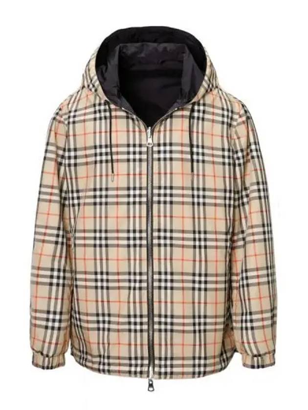 Reversible Vintage Check Hooded Jacket Archive Beige - BURBERRY - BALAAN 2