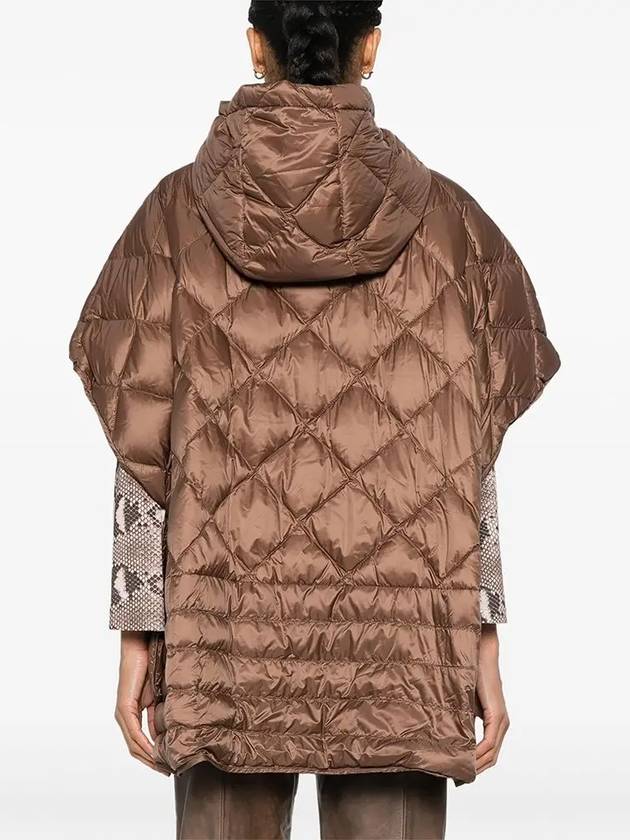 Triman Hooded Water Repellant Canvas Cape Brown - MAX MARA - BALAAN 4