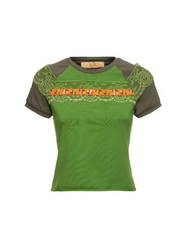 BOAH 2 0 Cotton Short Sleeve T Shirt Green - CORMIO - BALAAN 1