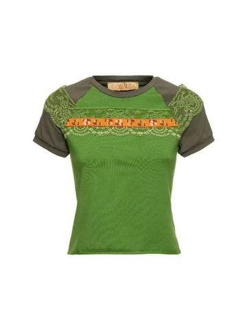 BOAH 2 0 Cotton Short Sleeve T Shirt Green - CORMIO - BALAAN 1