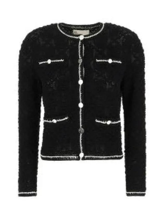 KENDRA LOGO LACE CARDIGAN 160634 001 1313538 - TORY BURCH - BALAAN 1