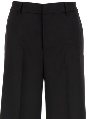 Tailored 'Lorenza' High Waisted Black Trousers In Technical Fabric Woman - PT TORINO - BALAAN 1