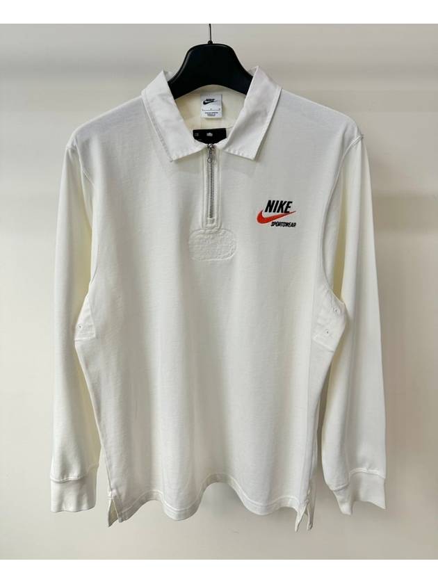 NSW Trend Rugby Long Sleeve Polo Shirt Sail - NIKE - BALAAN 4