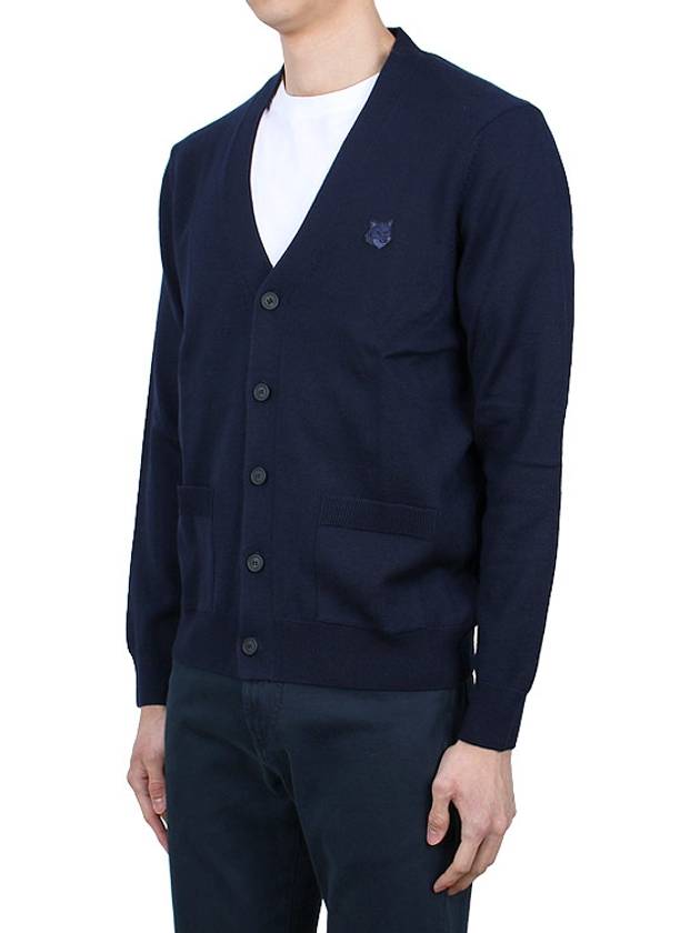 Bold Fox Head Patch Regular Cardigan Navy - MAISON KITSUNE - BALAAN 5