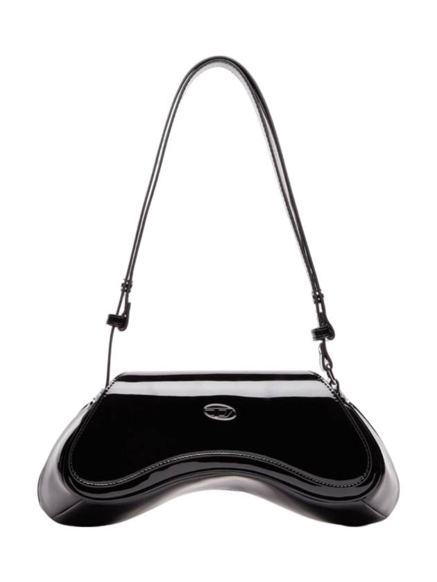 Women's Play Glossy Cross Bag Black - DIESEL - BALAAN 1