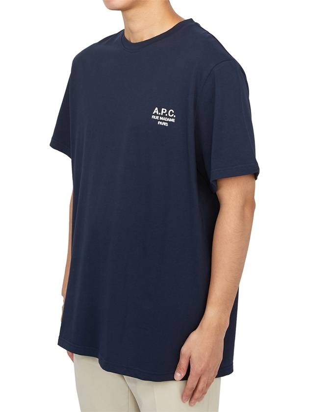 Raymond Short Sleeve T-shirt Navy - A.P.C. - BALAAN 3