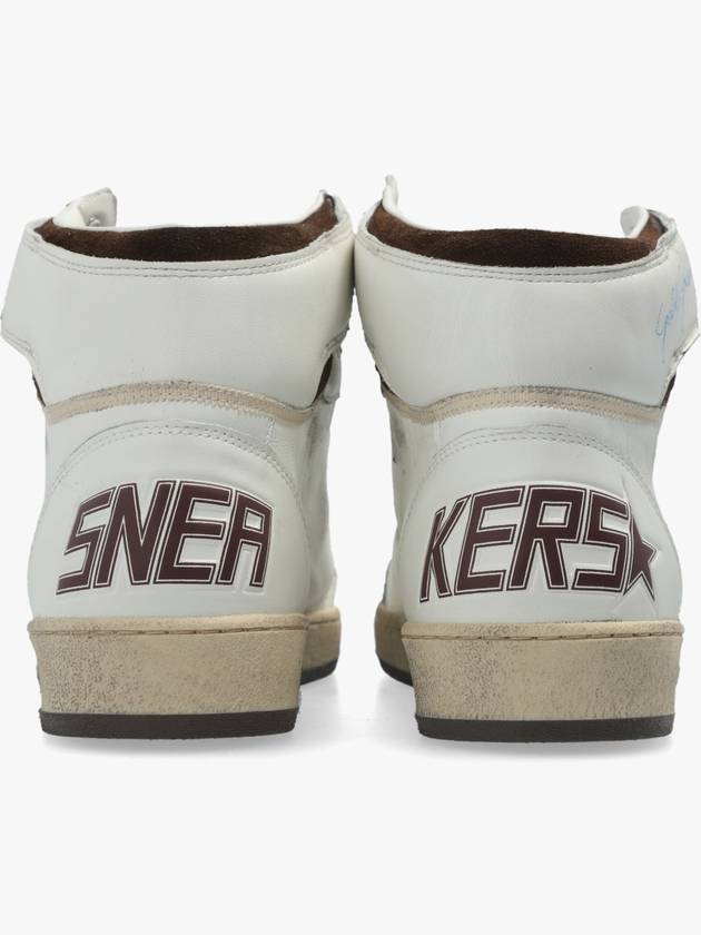 Sky Star Nappa Leather High Top Sneakers White - GOLDEN GOOSE - BALAAN 7