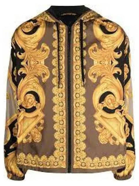 Men's Baroque Windbreaker Jacket Yellow - VERSACE - BALAAN 2