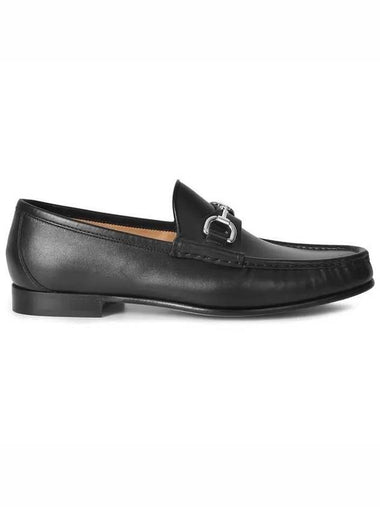 Horsebit Leather Loafer Black - GUCCI - BALAAN 1