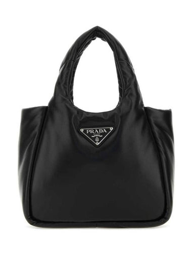 Padded Soft Nappa Tote Bag Black - PRADA - BALAAN 1