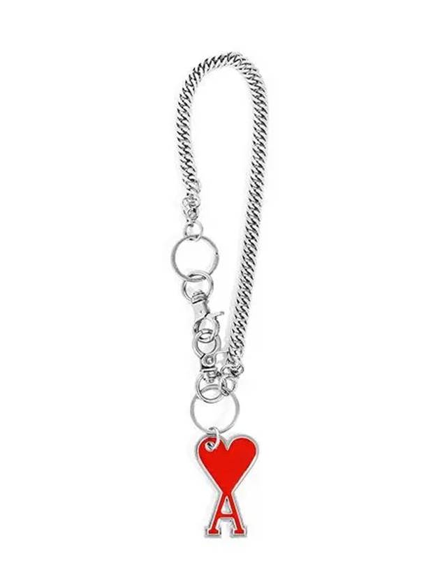 Heart Logo Chain Key Holder Red - AMI - BALAAN 2