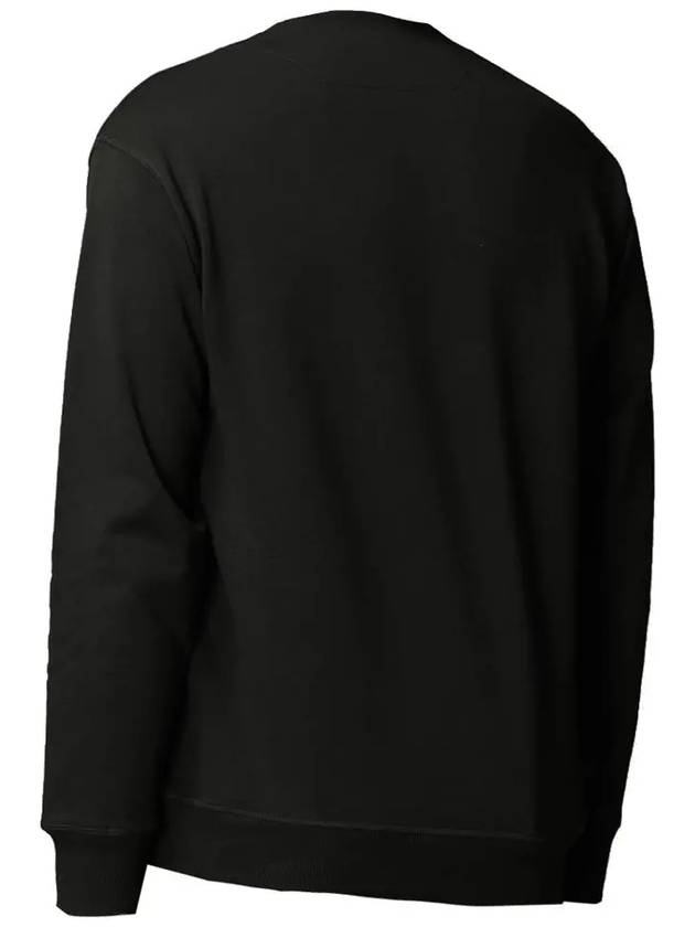 Embroidered Logo Cotton Sweatshirt Black - CP COMPANY - BALAAN 4