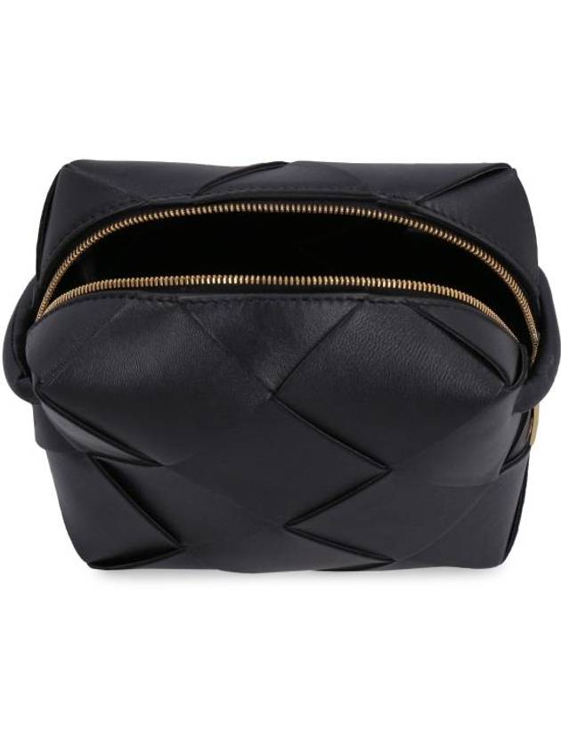 Cassette Intrecciato Mini Shoulder Bag Black - BOTTEGA VENETA - BALAAN 6