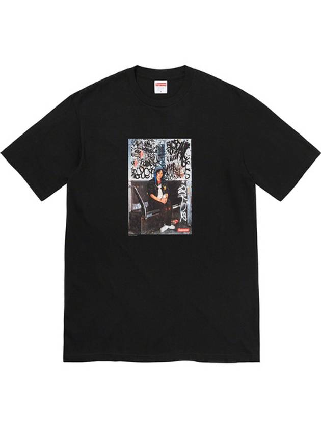 Cotton Short Sleeve T-Shirt Black - SUPREME - BALAAN 2