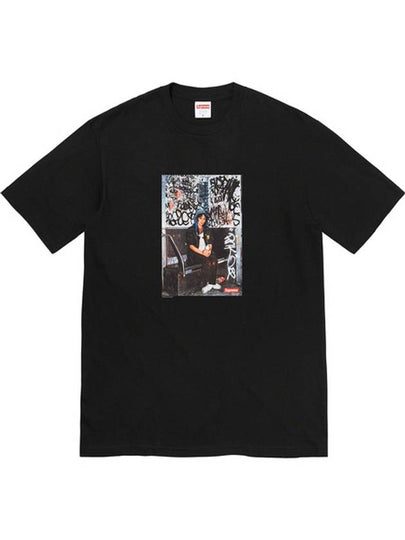 Cotton Short Sleeve T-Shirt Black - SUPREME - BALAAN 2