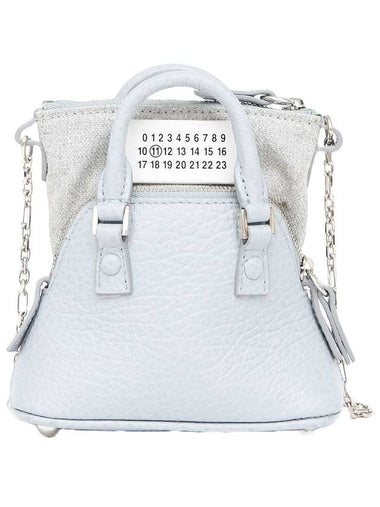 5AC Classic Baby Shoulder Bag Pale Blue - MAISON MARGIELA - BALAAN 1