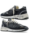 Running Leather Mesh Suede Low Top Sneakers Dark Blue - GOLDEN GOOSE - BALAAN 3