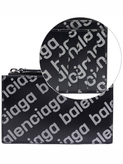 All Over Logo Card Wallet Black - BALENCIAGA - BALAAN 2