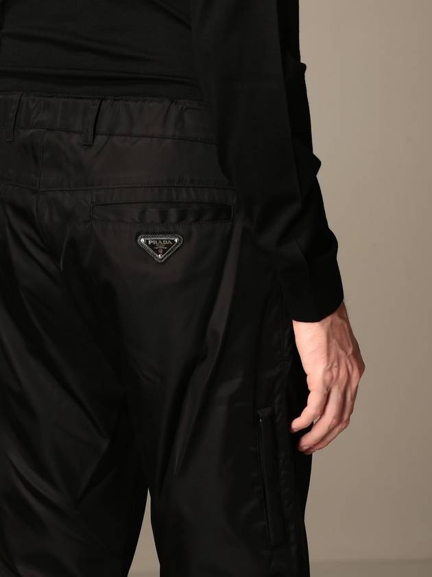 Re-Nylon Straight Pants Black - PRADA - BALAAN 3