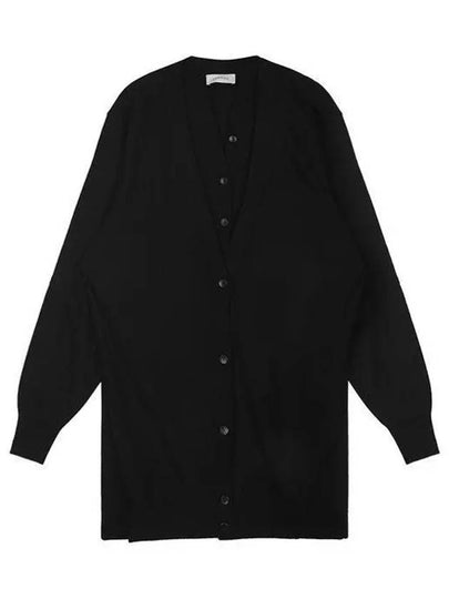 Layered V-Neck Cardigan Black - LEMAIRE - BALAAN 2