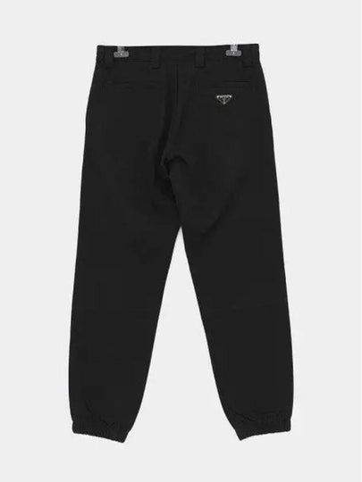 Triangle Logo Wool Straight Pants Black - PRADA - BALAAN 2