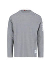 4-Bar Striped Cotton Long Sleeve T-Shirt Light Grey - THOM BROWNE - BALAAN 2