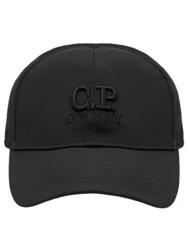 Logo Curve Ball Cap Black - CP COMPANY - BALAAN 1