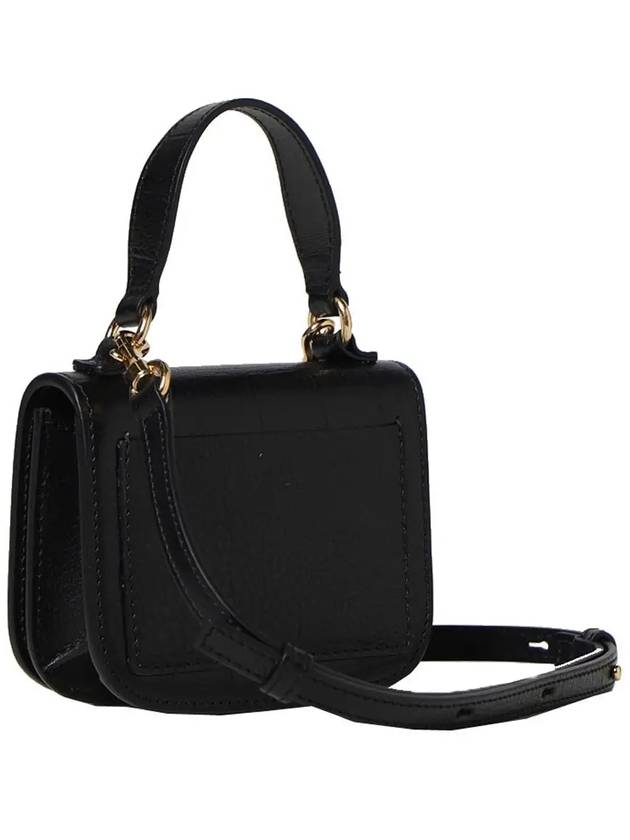 Tangle Logo Mini Calfskin Leather Cross Bag Black - JIL SANDER - BALAAN 4