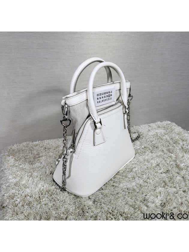 5AC Classique Micro Tote Bag White - MAISON MARGIELA - BALAAN 6