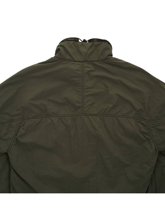 Men's Lens Wappen Zip-Up Jacket Green - CP COMPANY - BALAAN 9