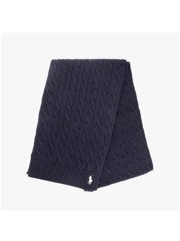 WC0525 411 Pony Cable Knit Muffler - POLO RALPH LAUREN - BALAAN 4