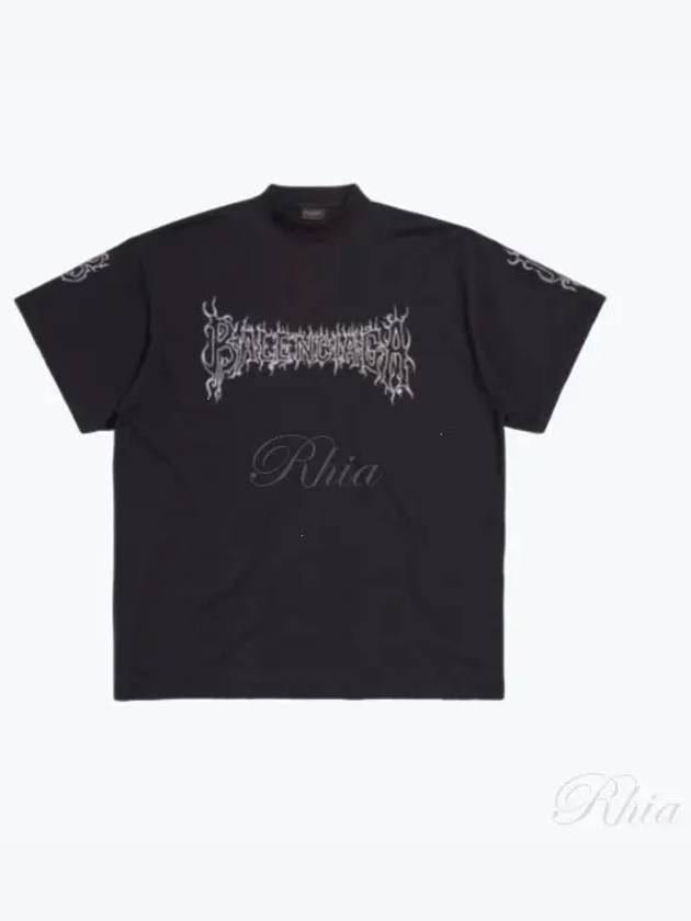 Darkwave Cotton Short Sleeve T-Shirt Black - BALENCIAGA - BALAAN 2