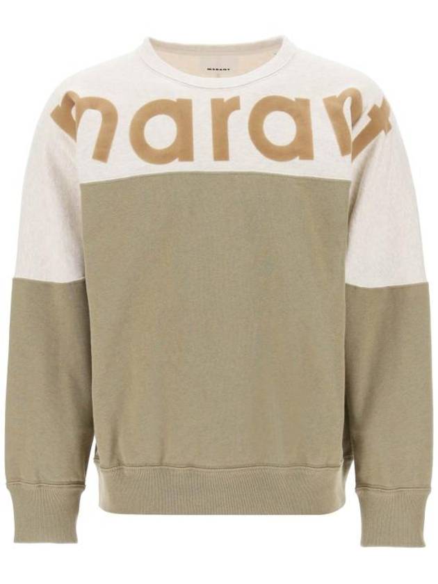 Howley Logo Crew Neck Sweatshirt Khaki - ISABEL MARANT - BALAAN 2